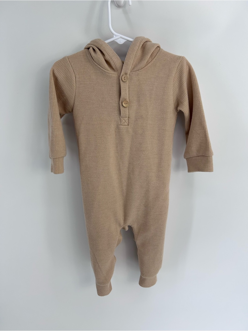 Busy Bee Smocks Unisex Ribbed Knit Jumpsuit for Kids - 18 months